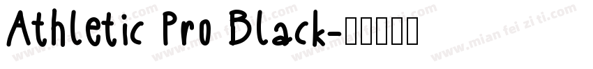 Athletic Pro Black字体转换